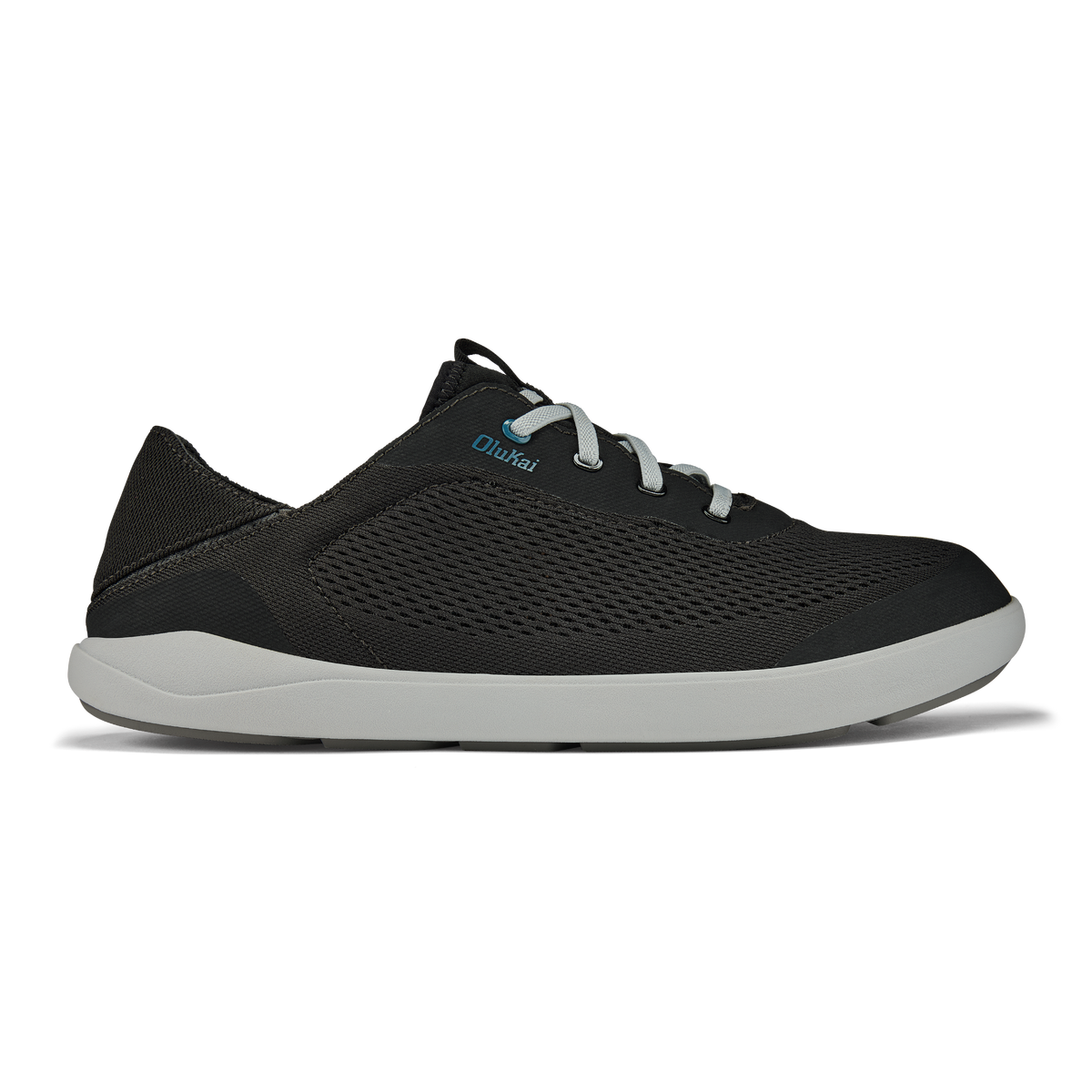 Moku Pae Men's Breathable Boat Shoes - Black / Blue Coral