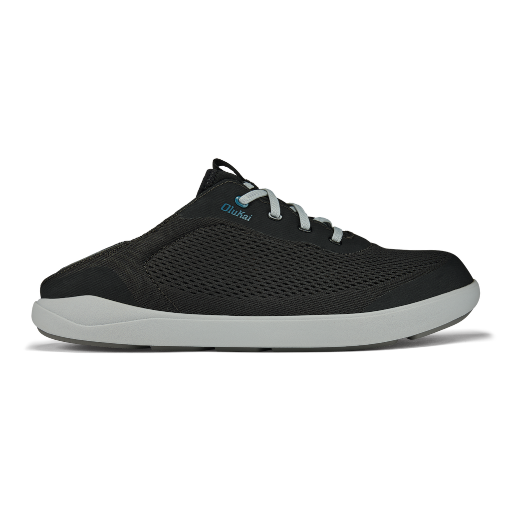 Moku Pae Men's Breathable Boat Shoes - Black / Blue Coral