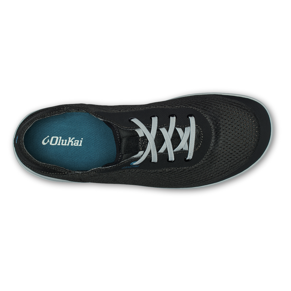 Moku Pae Men's Breathable Boat Shoes - Black / Blue Coral