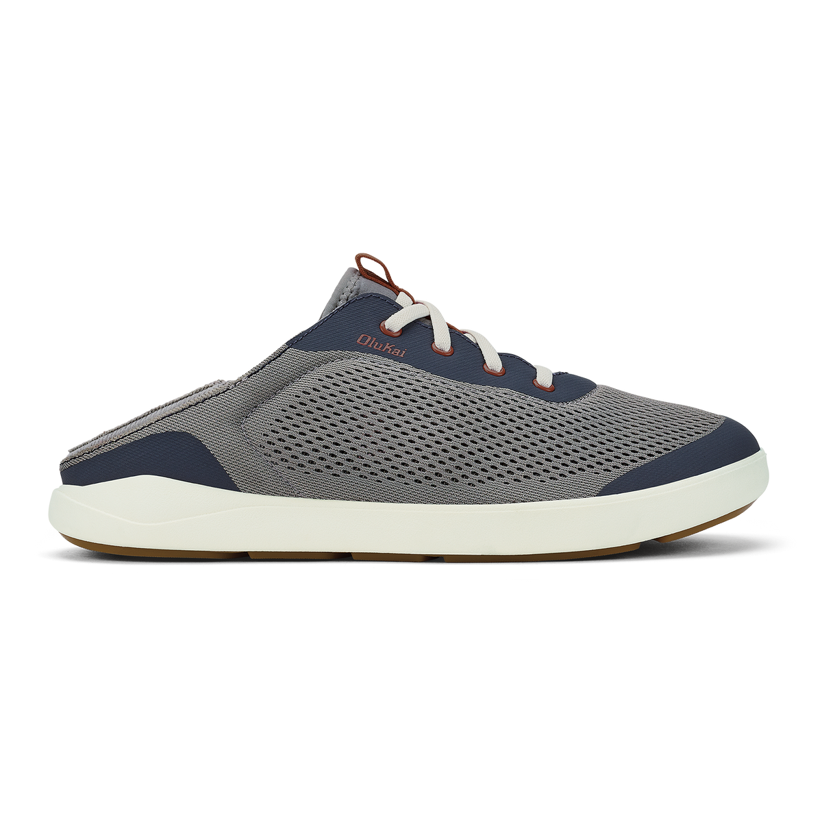 Moku Pae Men's Breathable Boat Shoes - Ash / Trench Blue