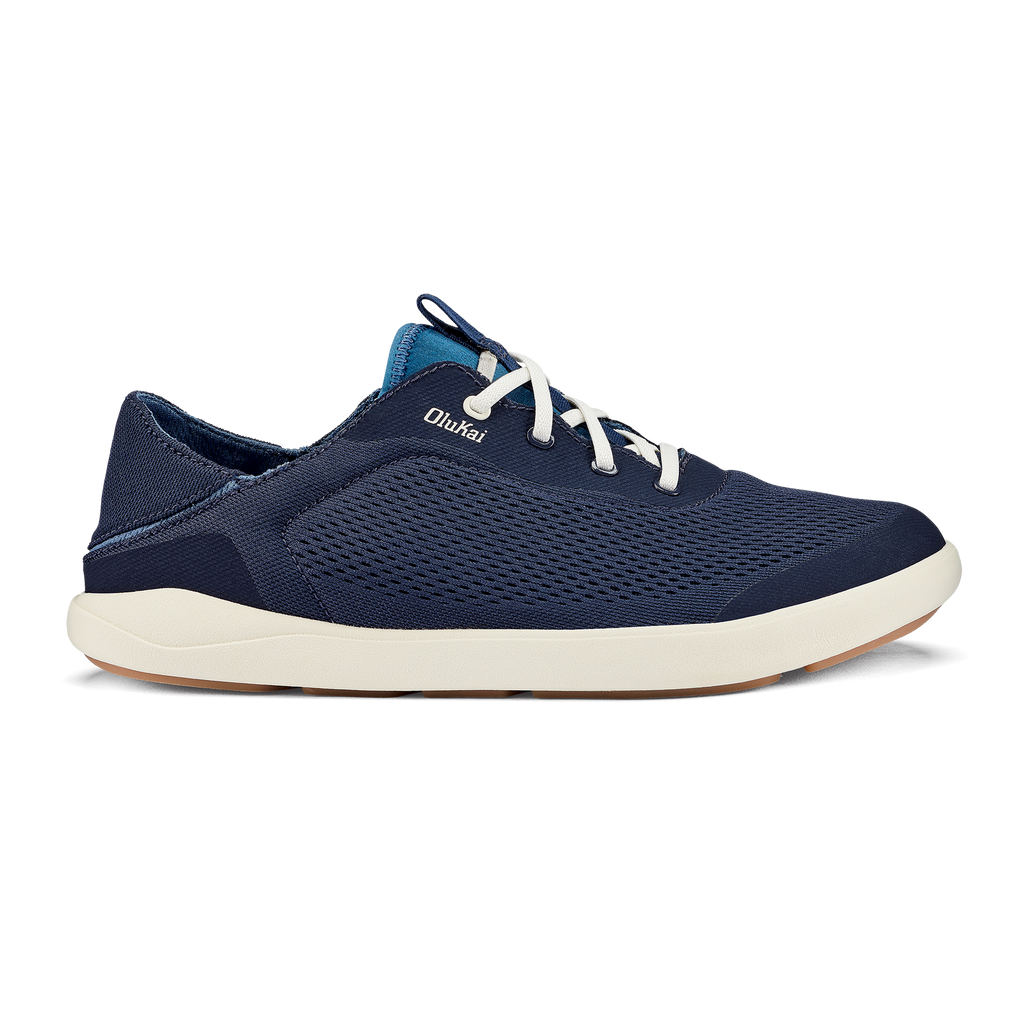 Moku Pae Men's Breathable Boat Shoes - Trench Blue / Off White