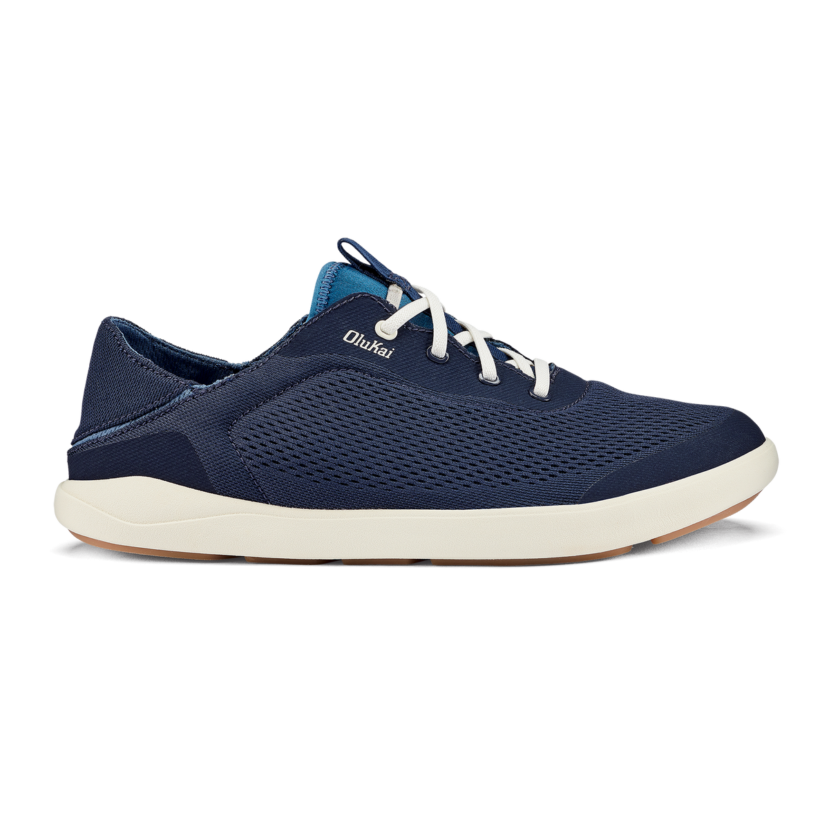 Moku Pae Men's Breathable Boat Shoes - Trench Blue / Off White