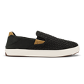Laeahi Lauhala Men's Woven Leather Shoes - Black / Black