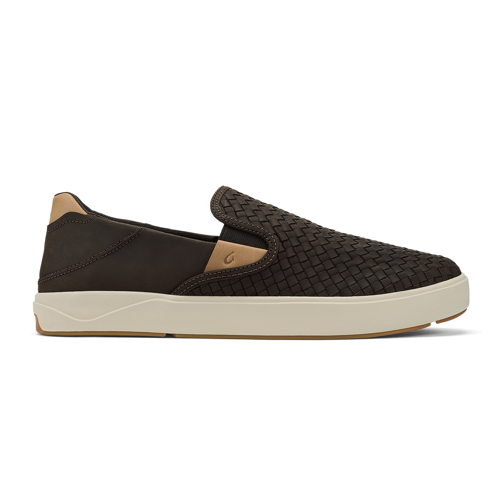 Laeahi Lauhala Men's Woven Leather Shoes - Dark Java