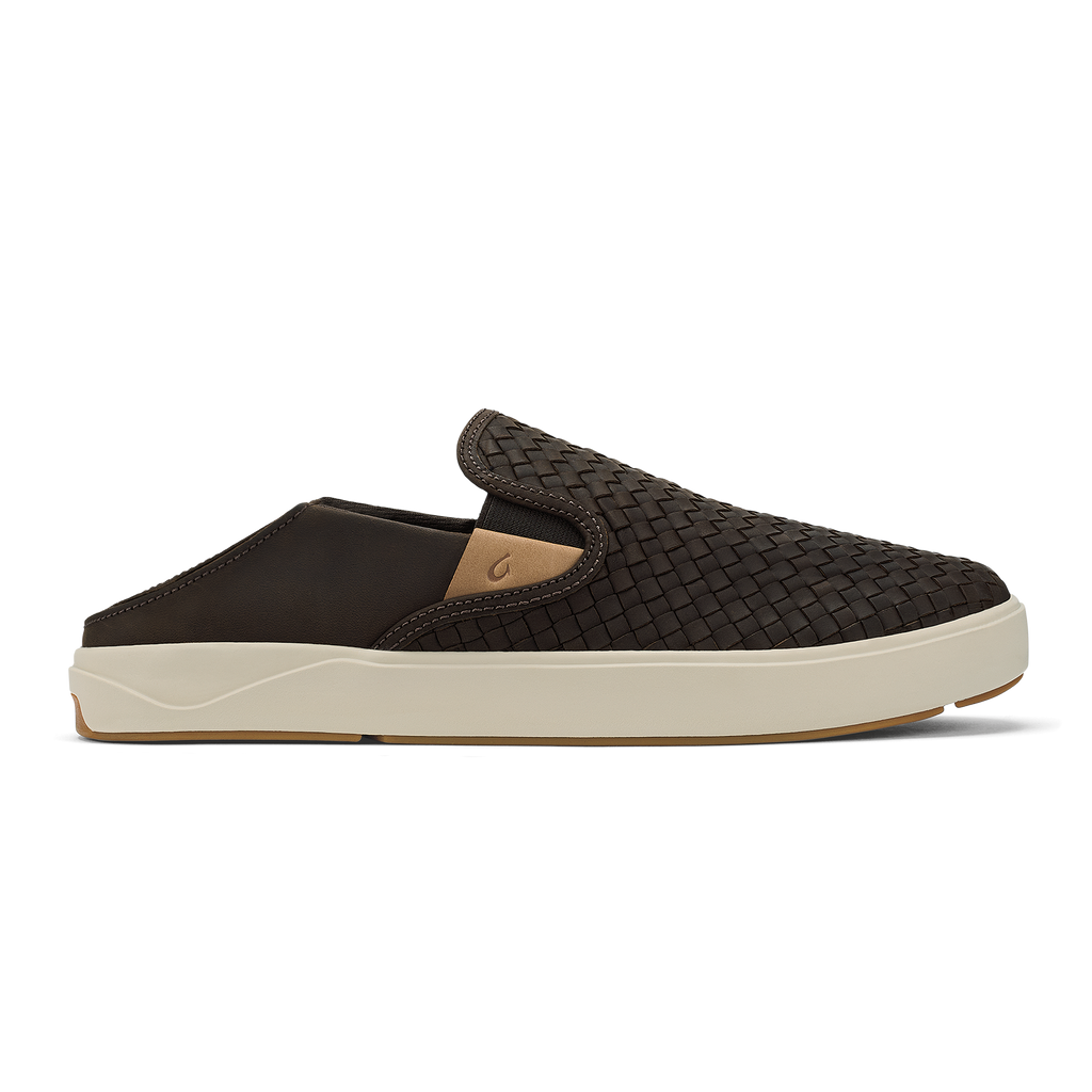 Laeahi Lauhala Men's Woven Leather Shoes - Dark Java