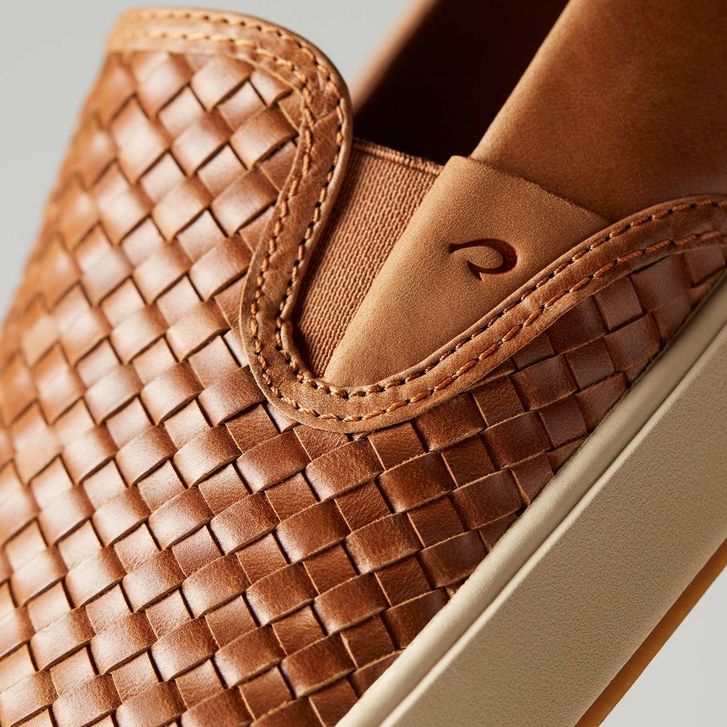 Laeahi Lauhala Men's Woven Leather Shoes - Fox