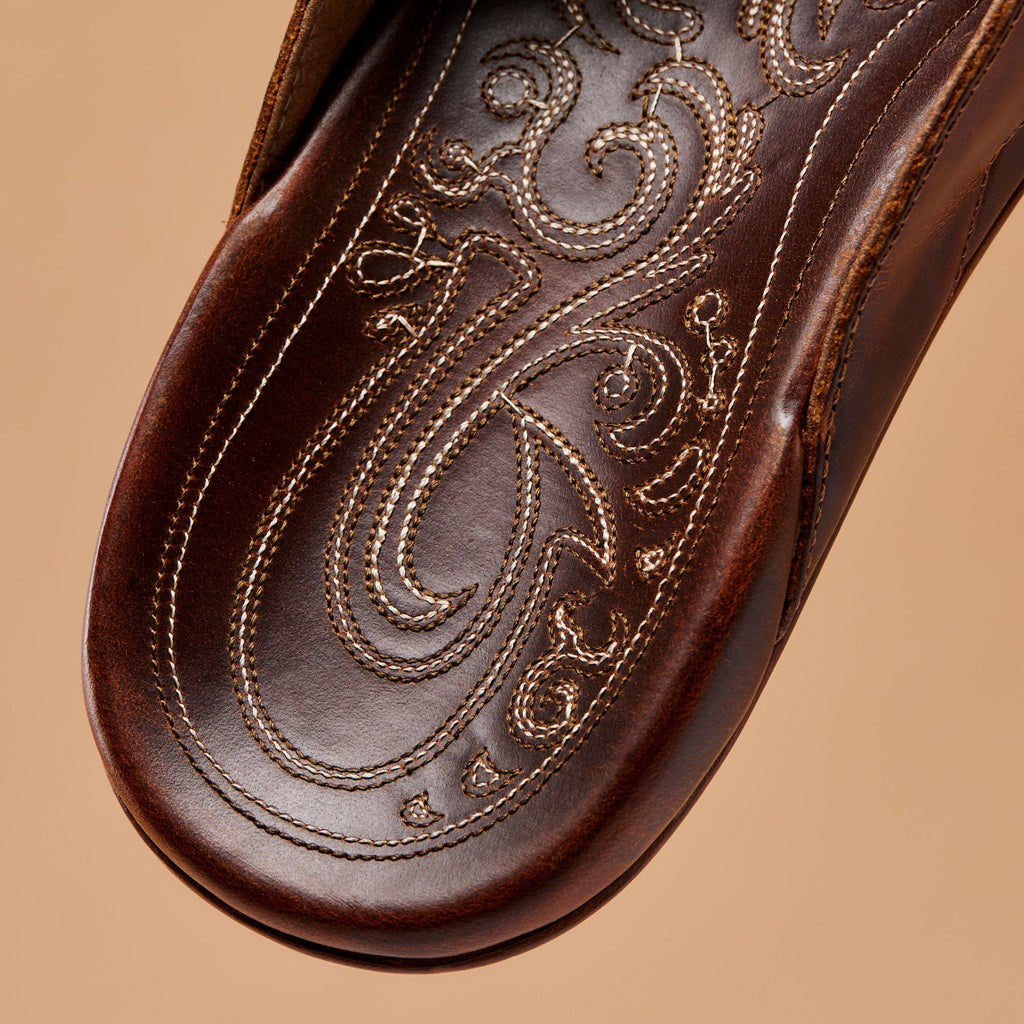 Mekila Men's High-Character Leather Sandals - Natural