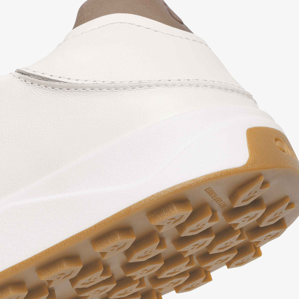 Waialae Men's Leather Golf Shoes - White / Tan