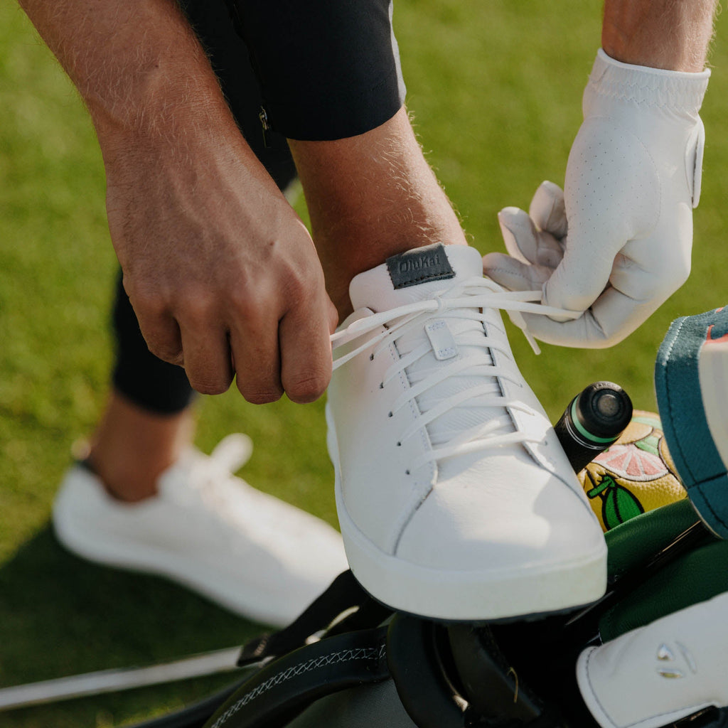 Waialae Men's Leather Golf Shoes - White