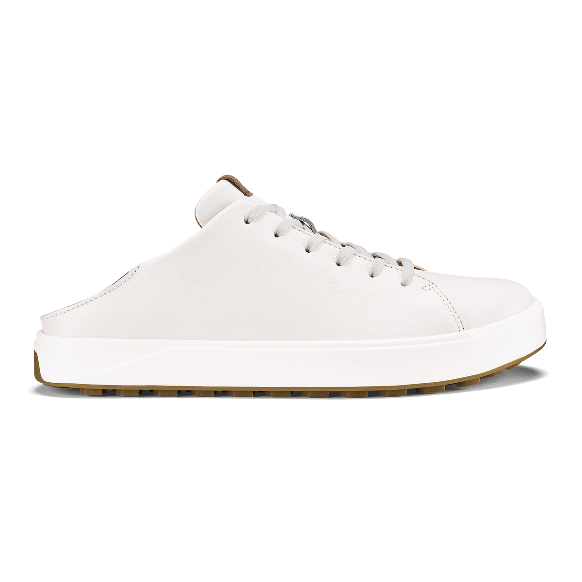 Waialae Men's Leather Golf Shoes - White / Tan
