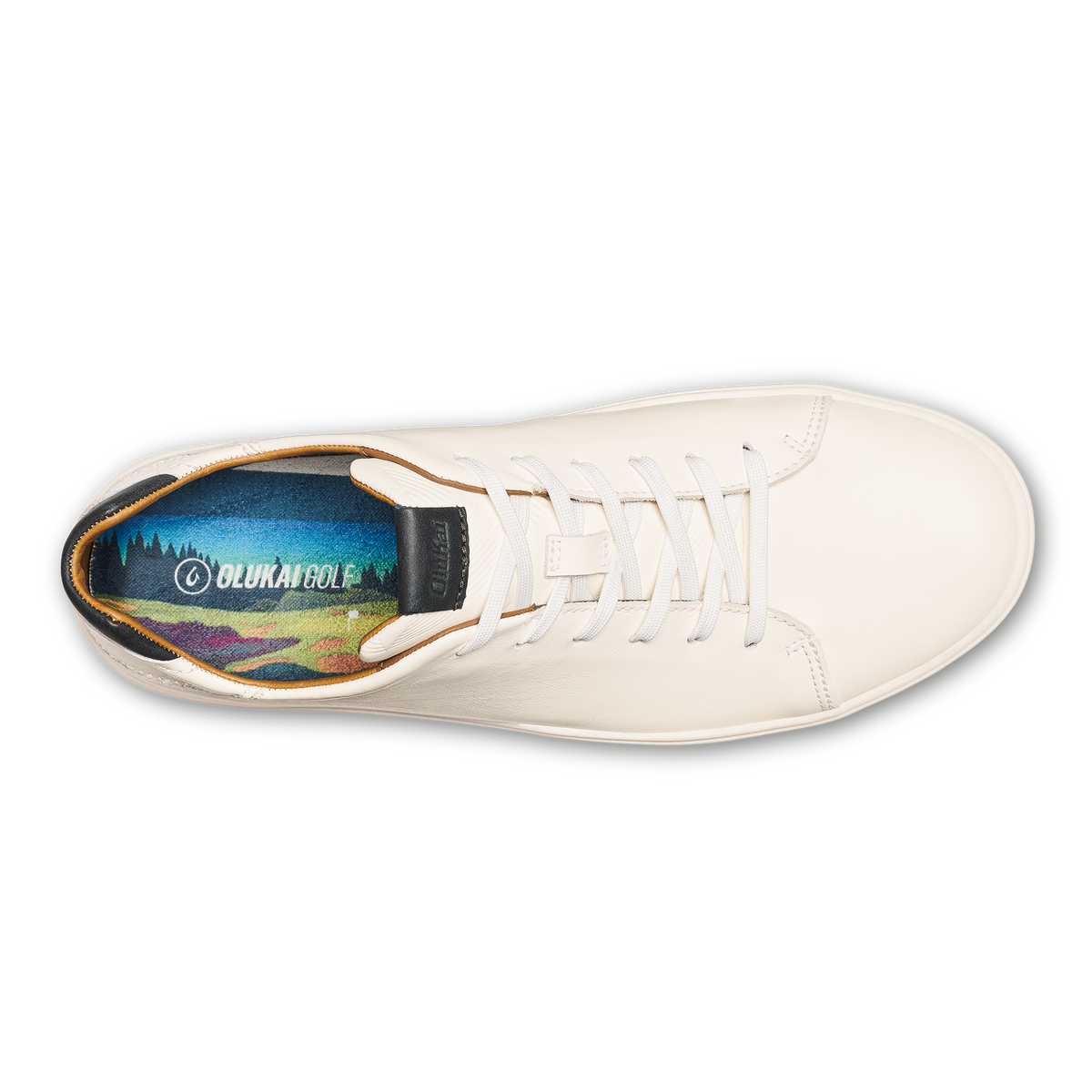 Waialae Men's Leather Golf Shoes - White