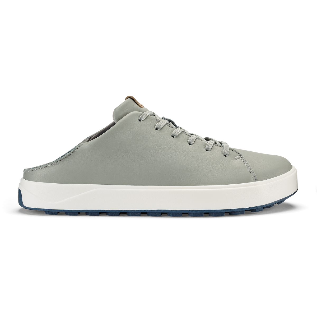 Waialae Men's Leather Golf Shoes - Grey Fog / Tan