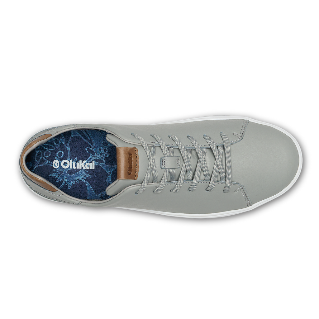 Waialae Men's Leather Golf Shoes - Grey Fog / Tan