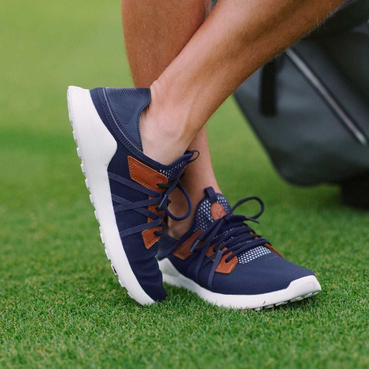 Manele Men's Breathable Golf Shoes - Trench Blue