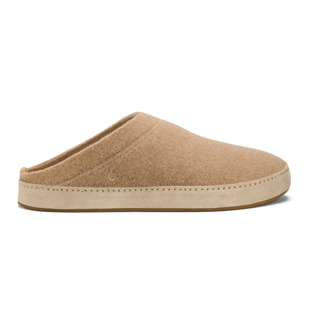 Hamani Hulu Men's Wool Mule Slipper - Oatmeal