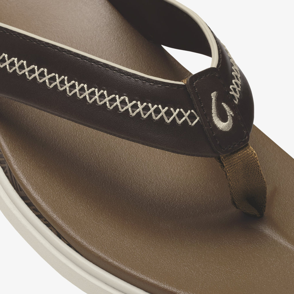 Shoreline Men's Leather Sandals - Toffee / Toffee