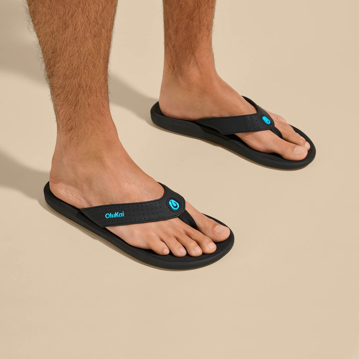 Kii Men's Lightweight Beach Sandals - Lava Rock / Bold Blue