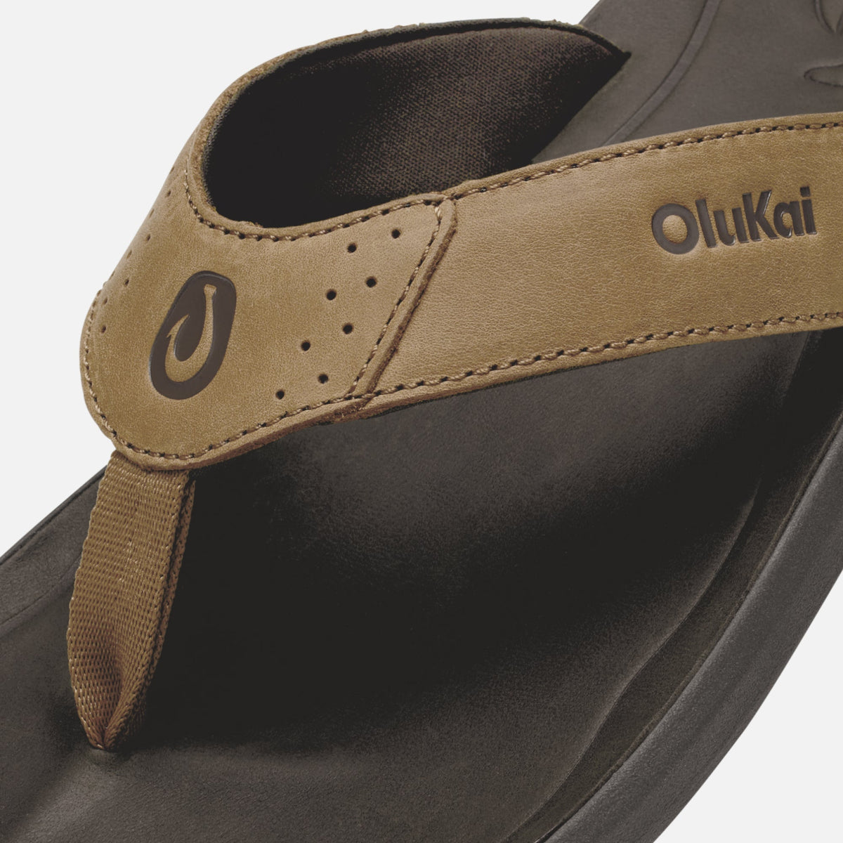 Pili Men's Leather Sandals - Tan / Dk Java