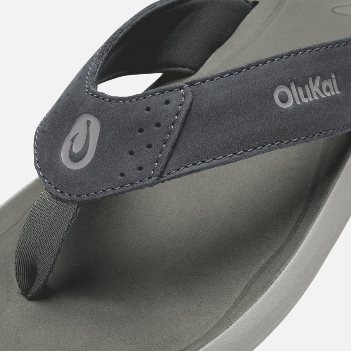 Pili Men's Leather Sandals - Rock / Ash