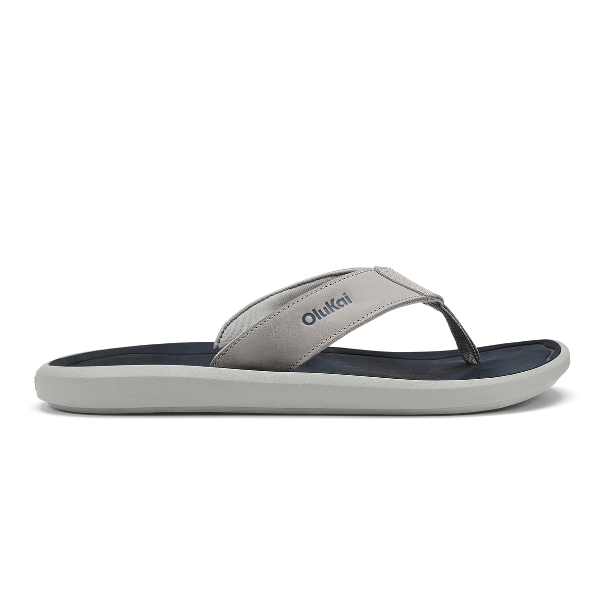 Pili Men's Leather Sandals - Ash / Mood Indigo