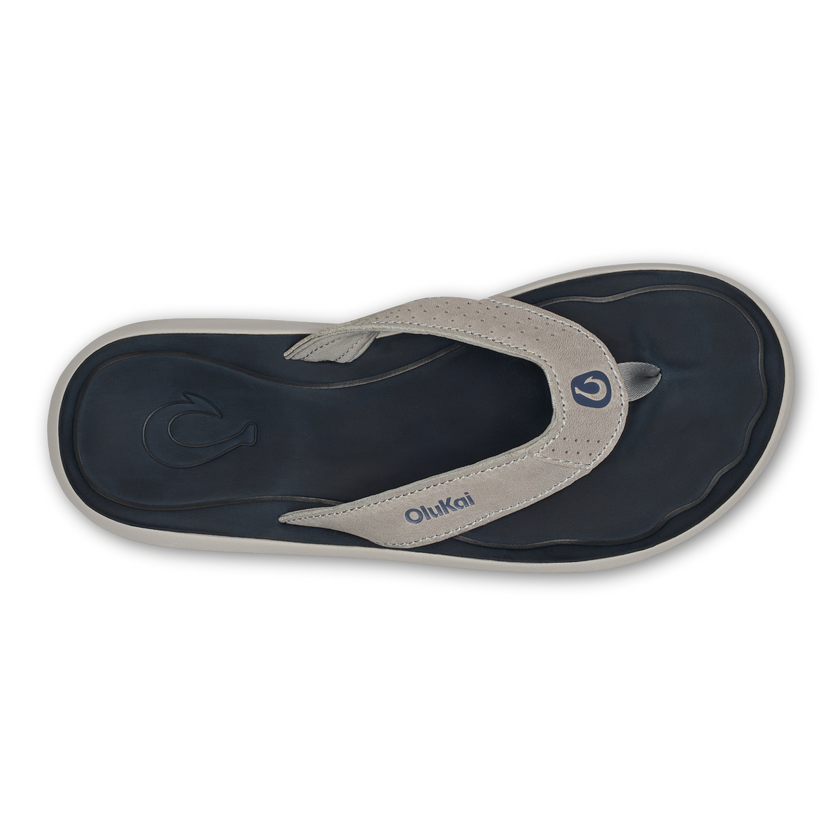 Pili Men's Leather Sandals - Ash / Mood Indigo