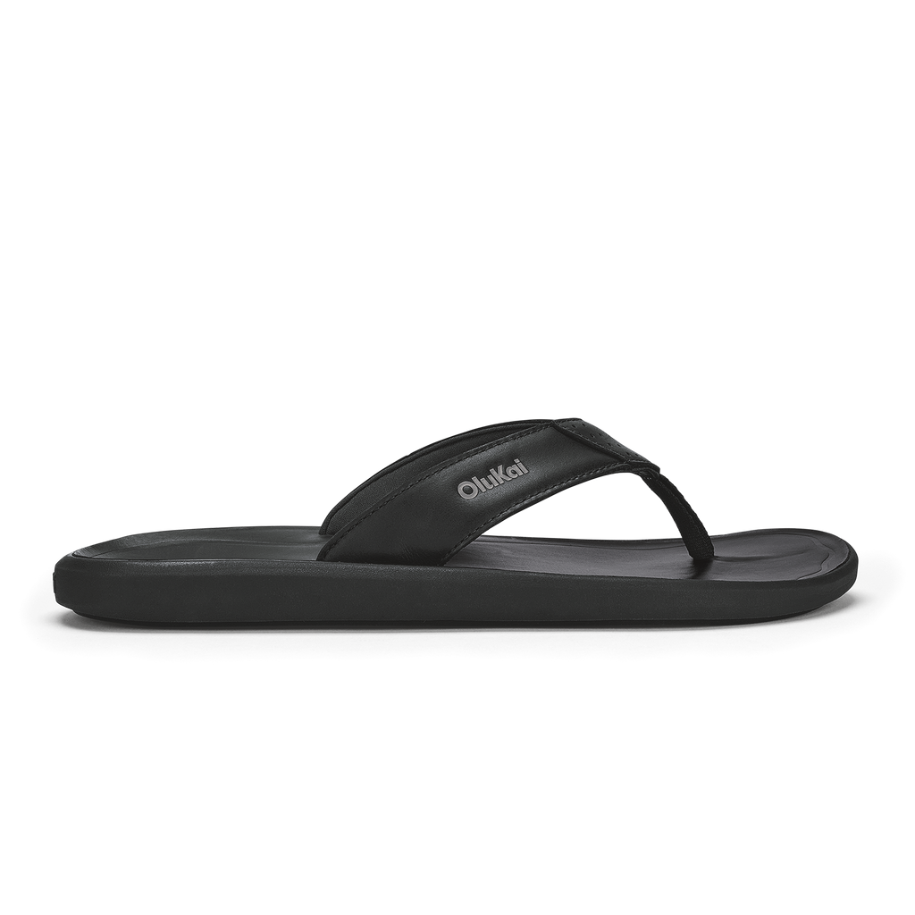 Pili Men's Leather Sandals - Lava Rock