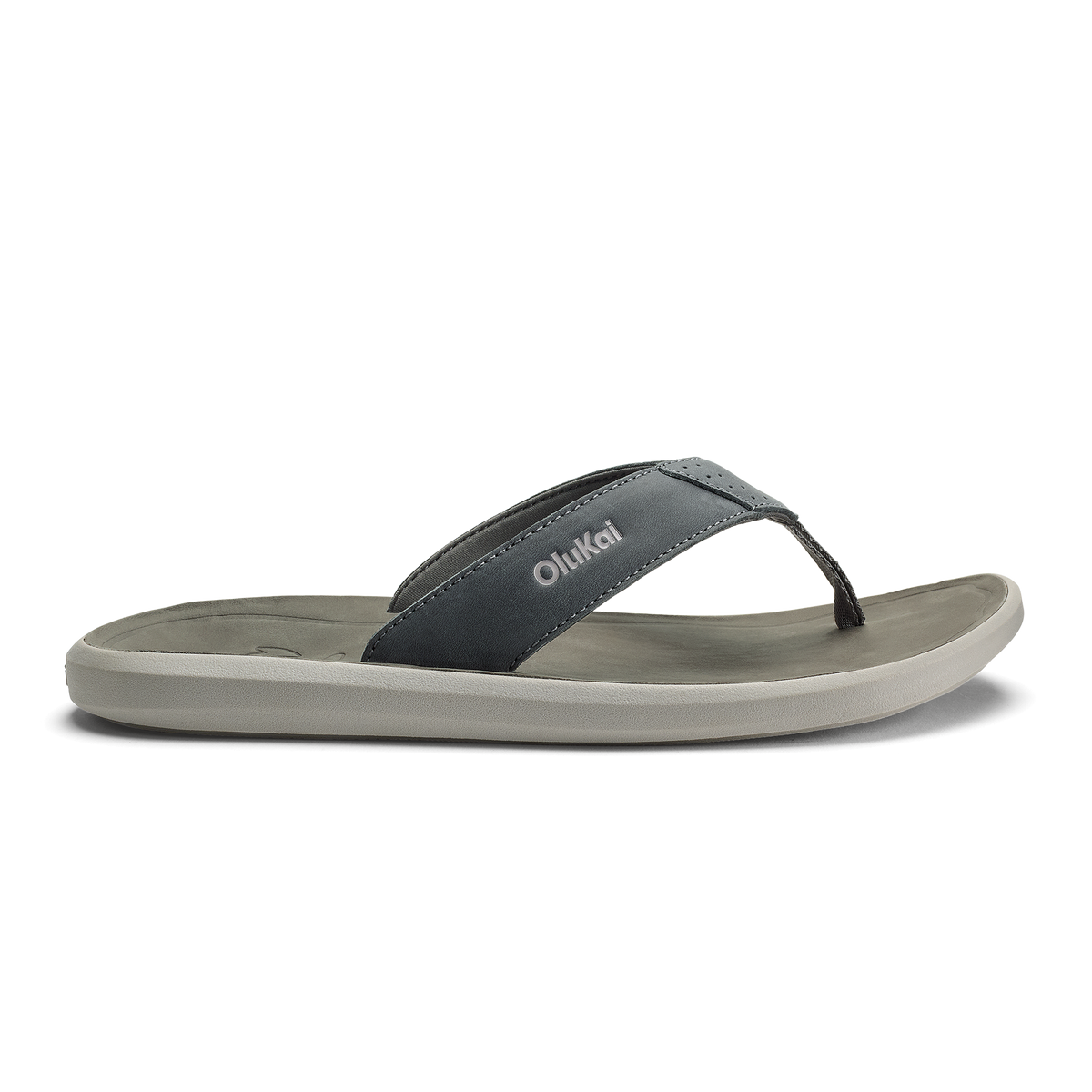 Pili Men's Leather Sandals - Rock / Ash
