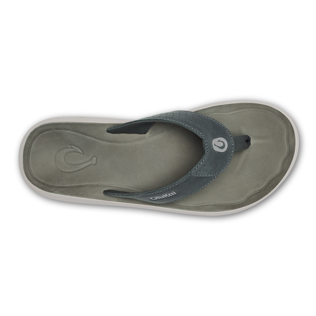 Pili Men's Leather Sandals - Rock / Ash