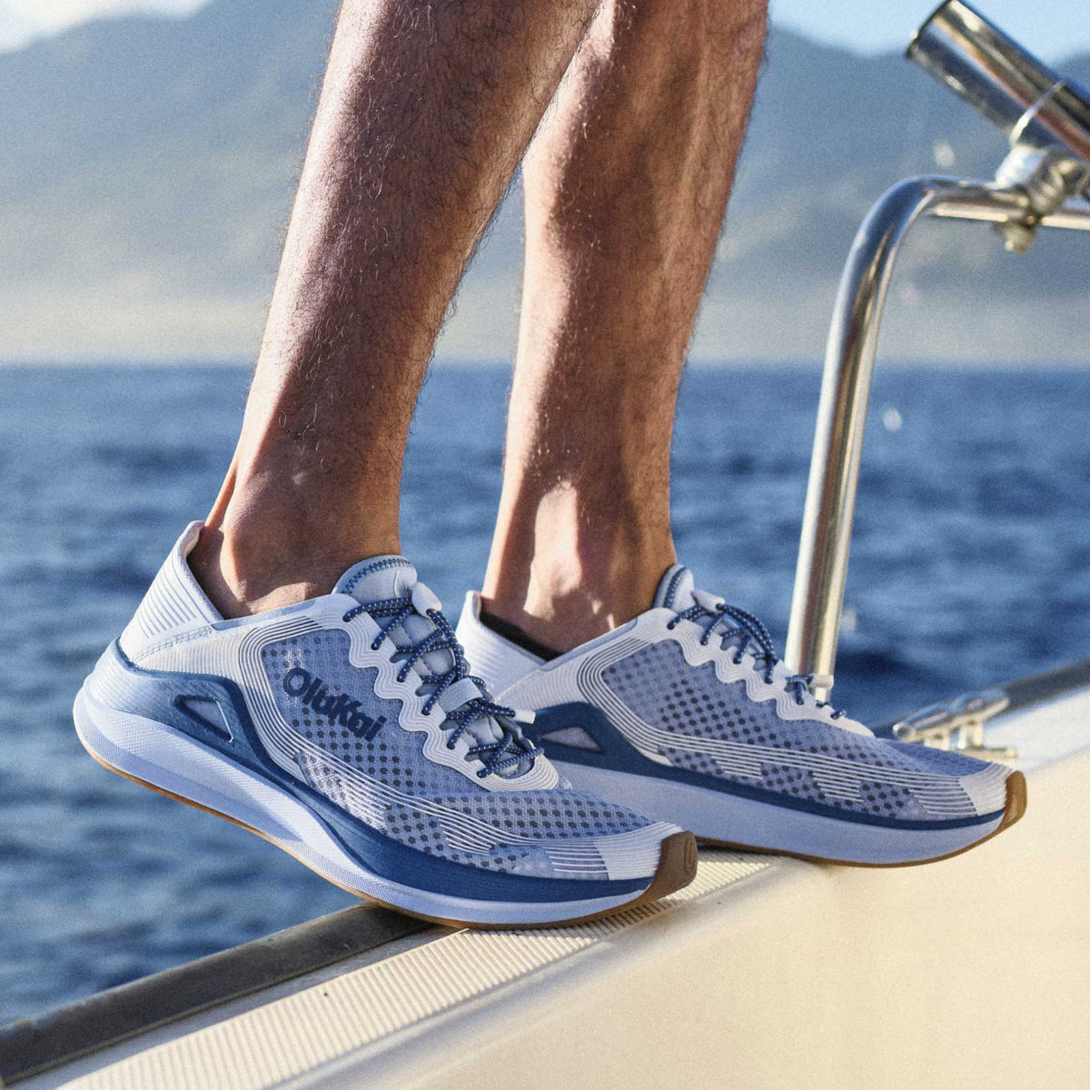 Ahi Men's Performance Marine Shoe - Blue Pearl / White Sand