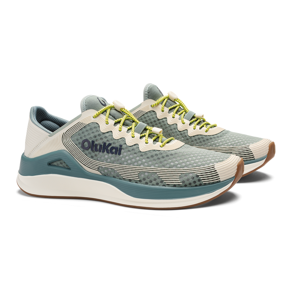 Ahi Men's Performance Marine Shoe - Seagreen / White Sand