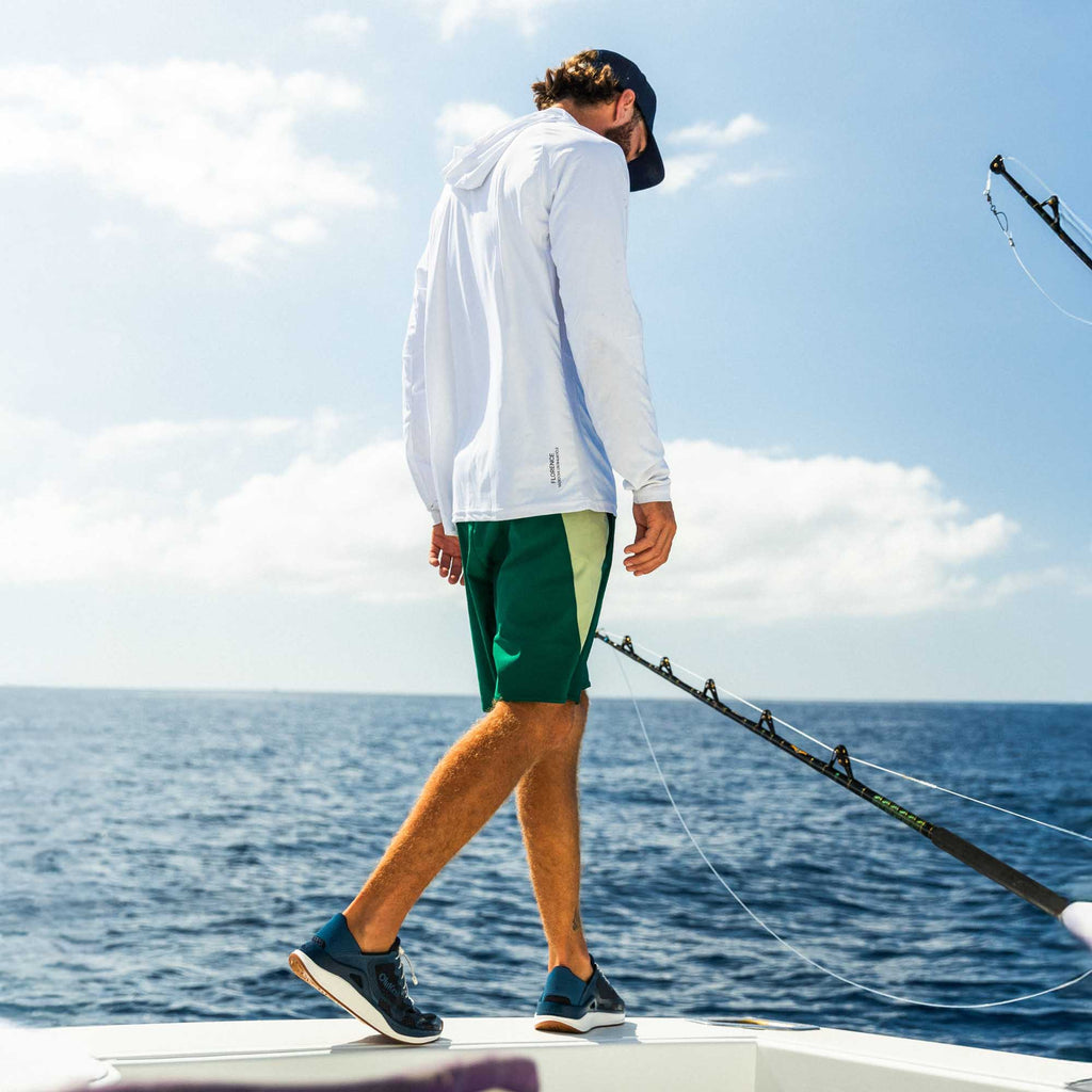 Ahi Men's Performance Marine Shoe - Mood Indigo / Coastal Blue