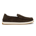 Kakaha Nia Men's Leather Slip-On Shoes - Dark Wood