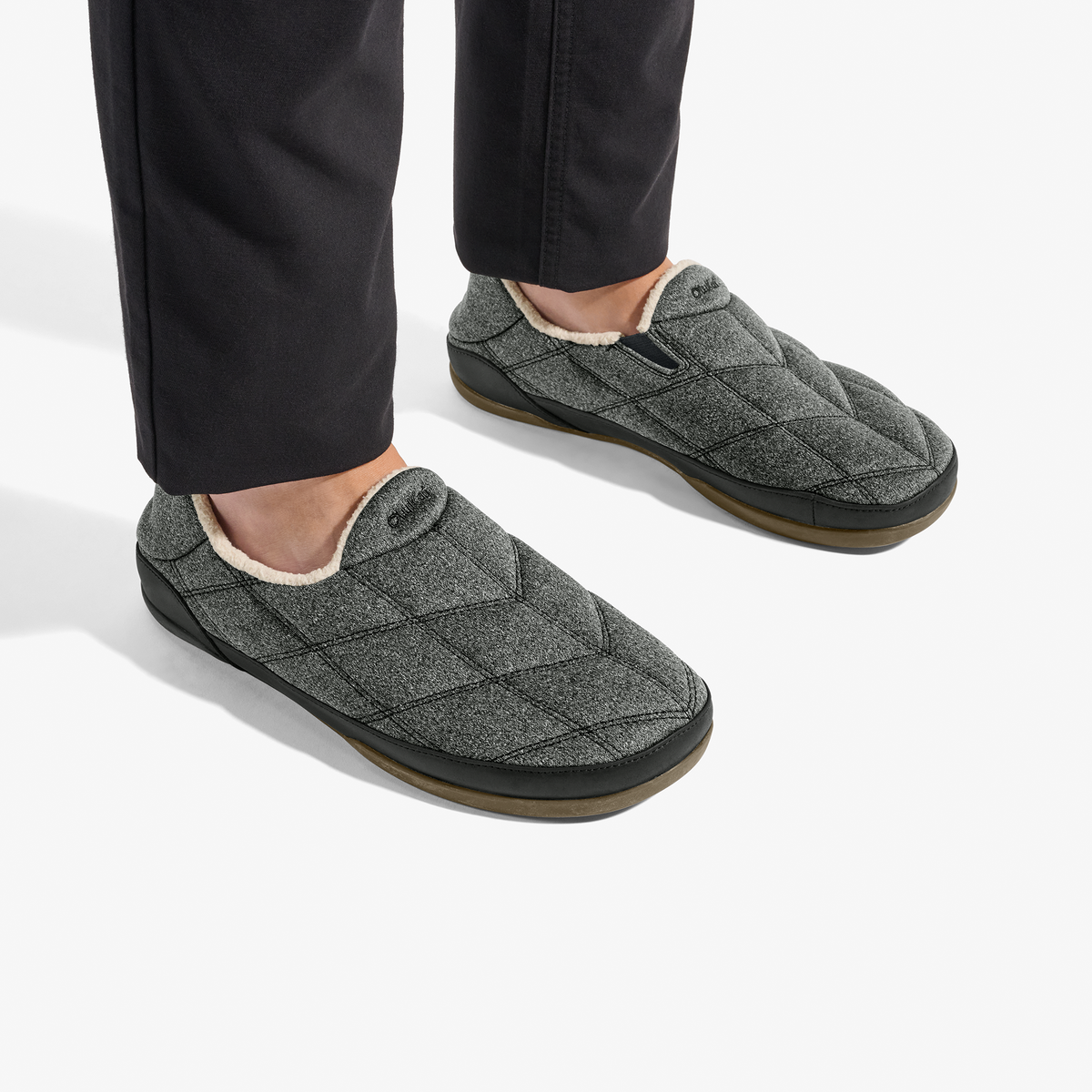 Pukui Men's Slippers - Dark Shadow / Lava Rock