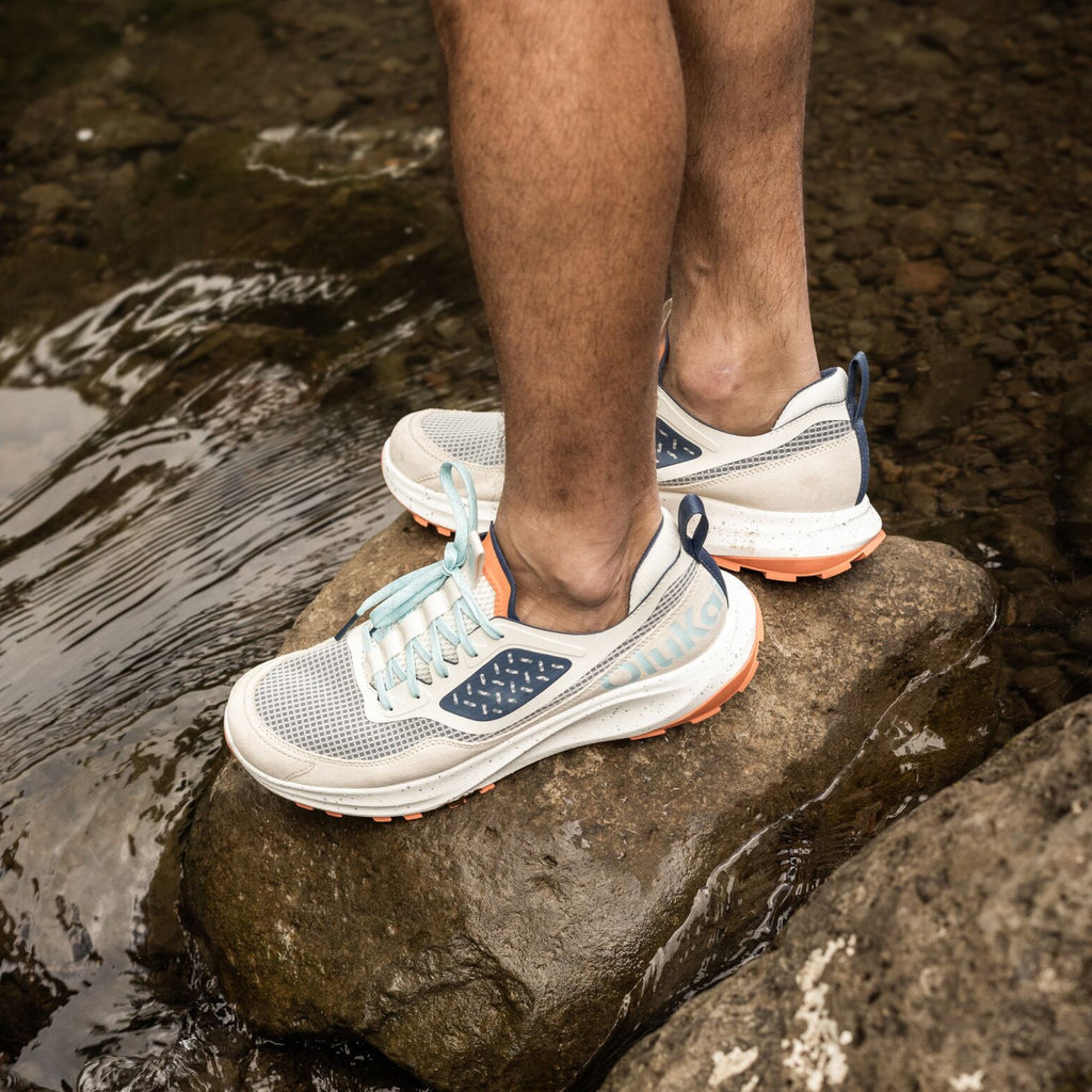 Makiki Men's All-Terrain Athletic Shoes - White Sand / Puka