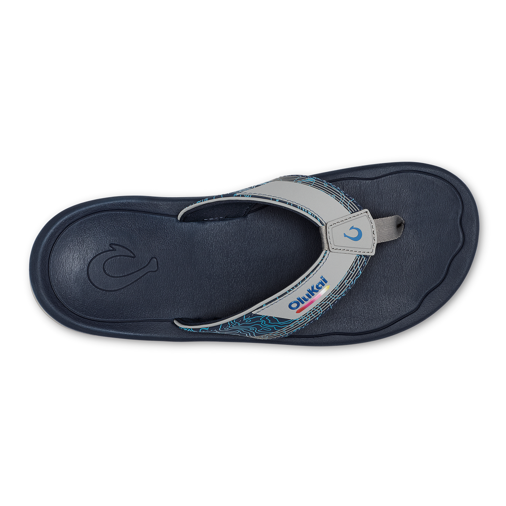 Ahi Kai Men's Beach Sandals - Poi / Blue Depth