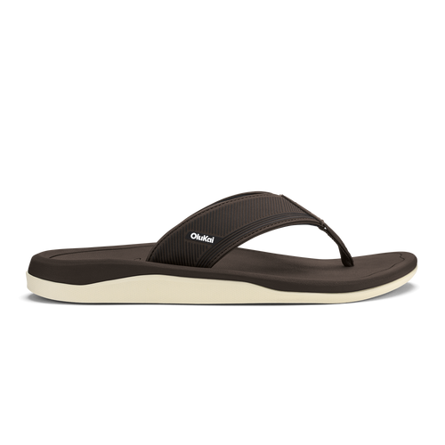 Ahi Kai Men's Beach Sandals - Dark Java / Dark Java