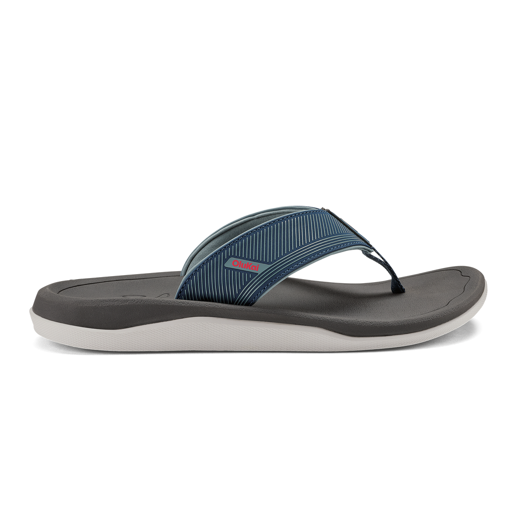 Ahi Kai Men's Beach Sandals - Coastal Blue / Dark Shadow