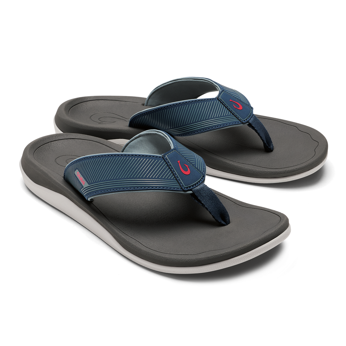 Ahi Kai Men's Beach Sandals - Coastal Blue / Dark Shadow
