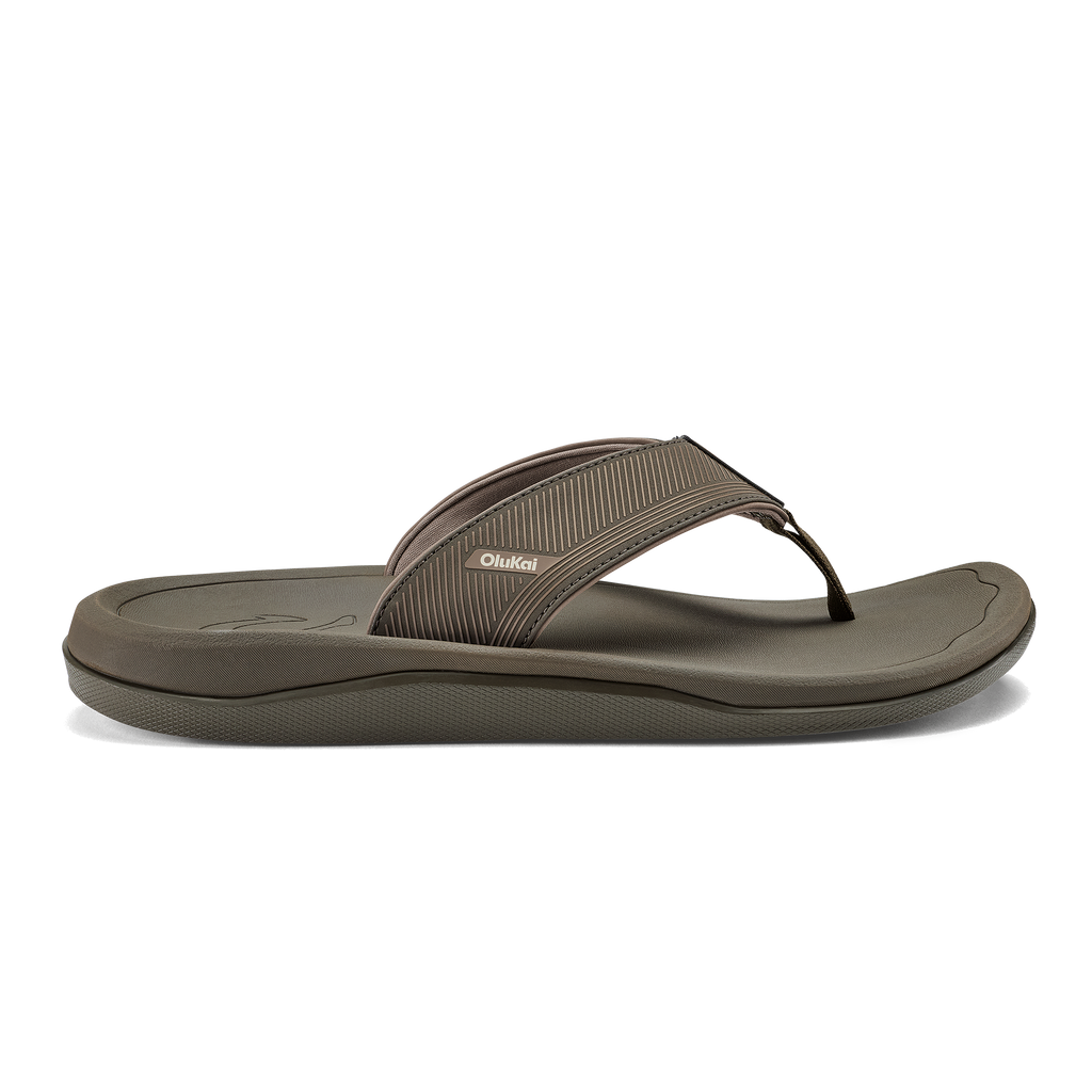 Ahi Kai Men's Beach Sandals - Brown Koa / Brown Koa