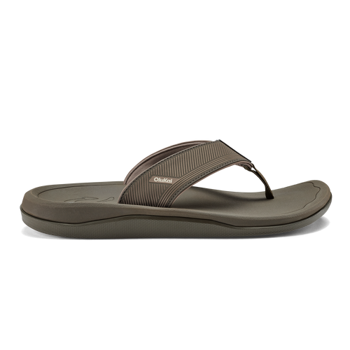 Ahi Kai Men's Beach Sandals - Brown Koa / Brown Koa