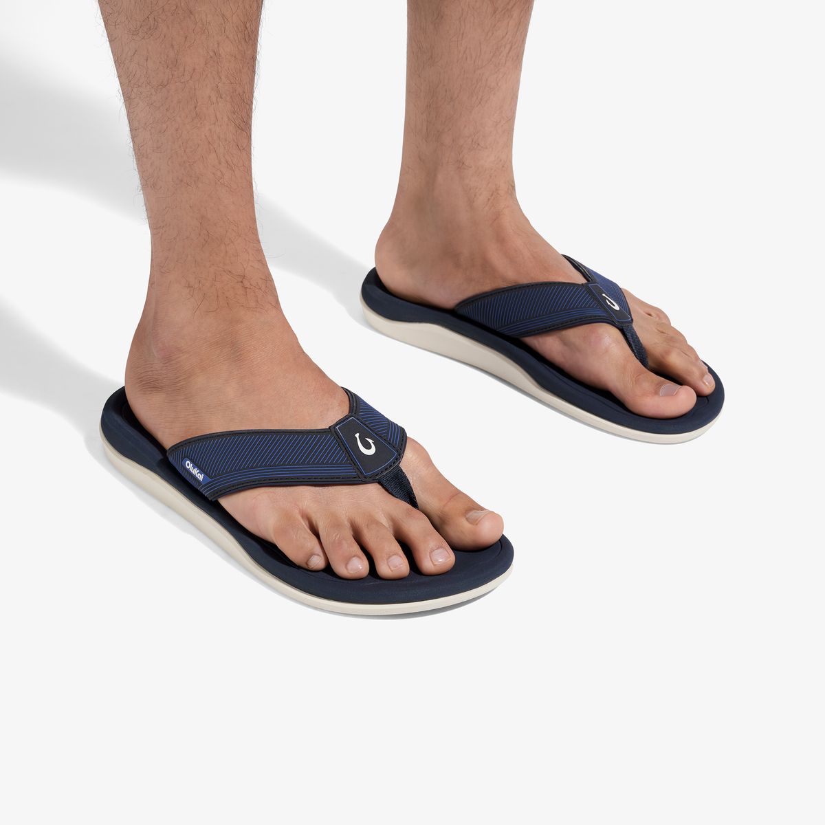 Ahi Kai Men's Beach Sandals - Trench Blue / Trench Blue