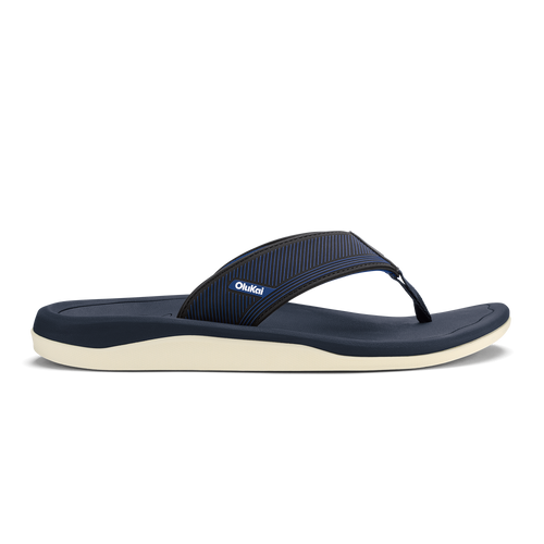 Ahi Kai Men's Beach Sandals - Trench Blue / Trench Blue