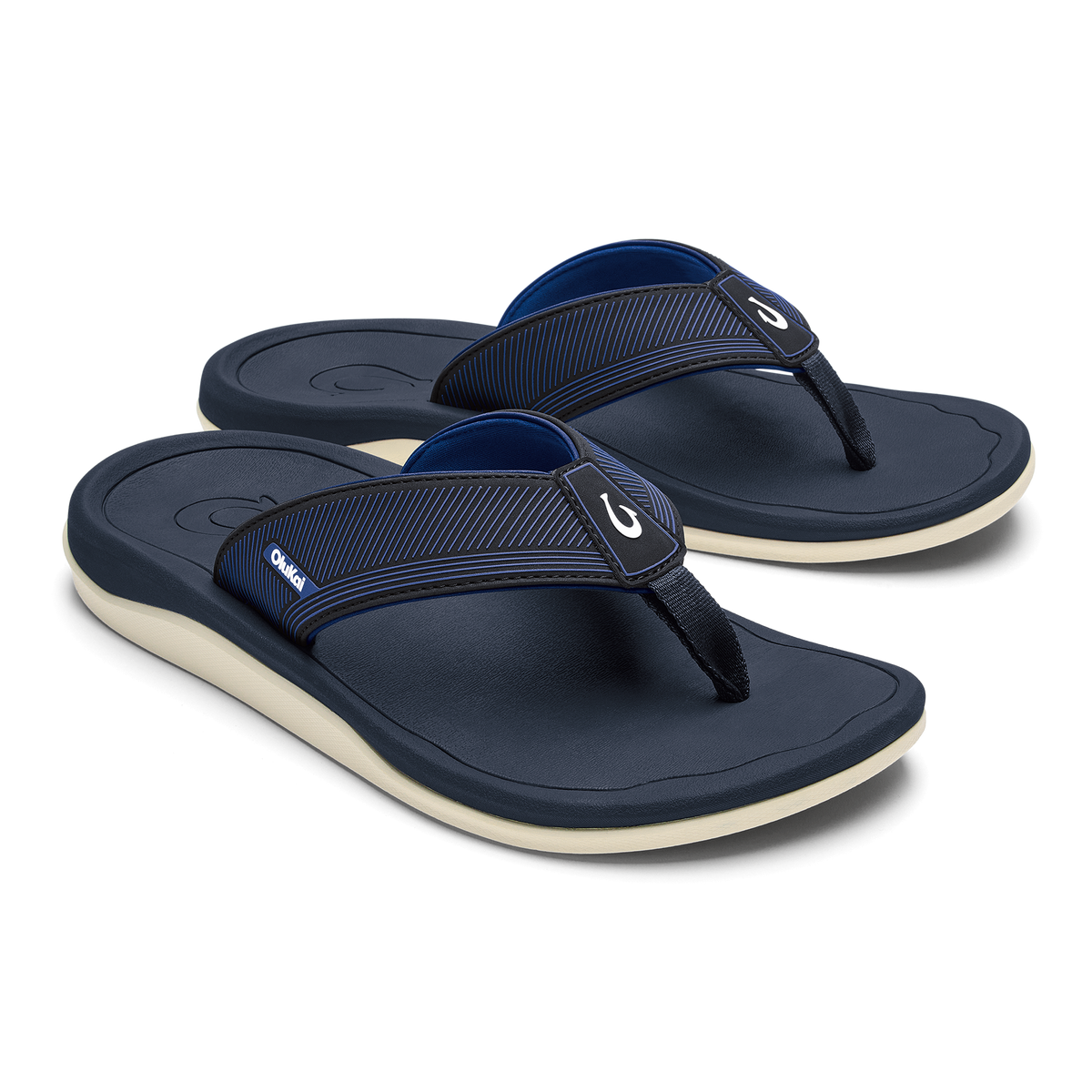 Ahi Kai Men's Beach Sandals - Trench Blue / Trench Blue