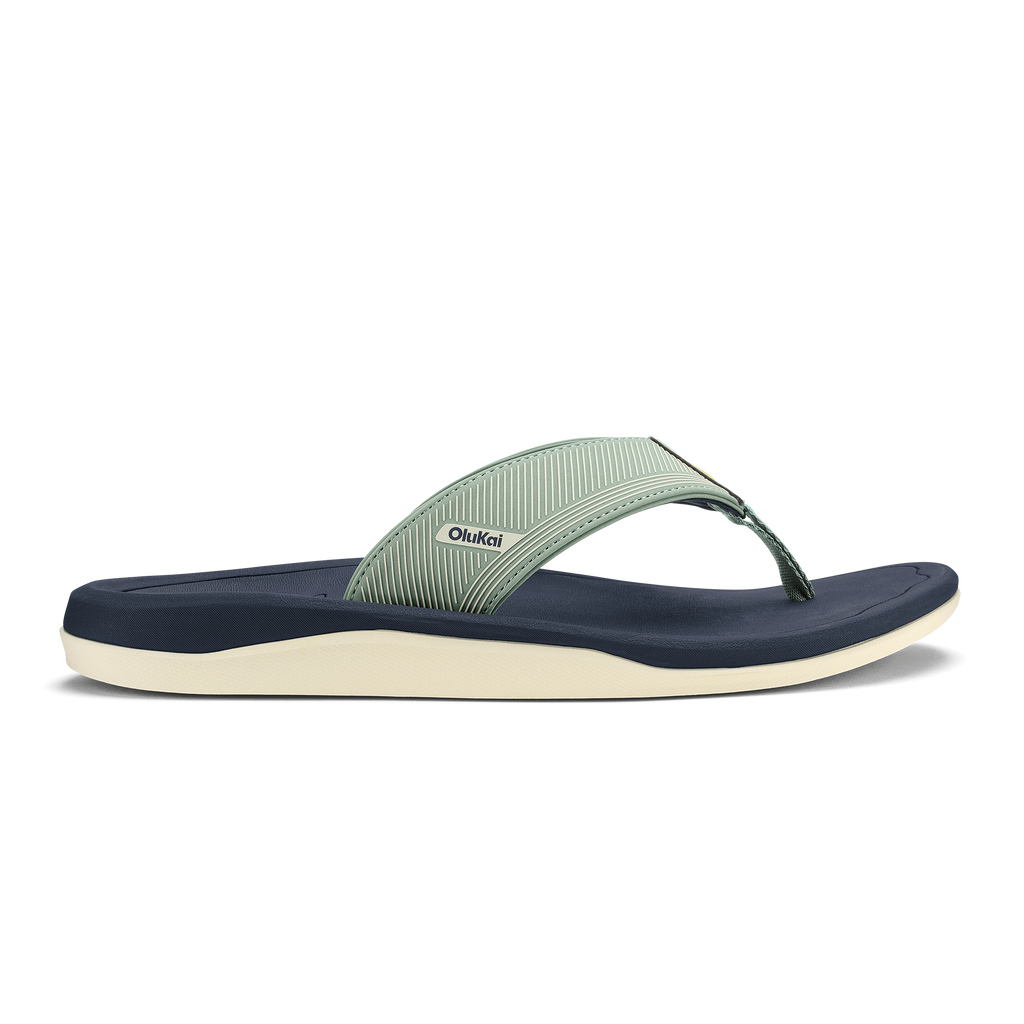 Ahi Kai Men's Beach Sandals - Seagreen / Trench Blue