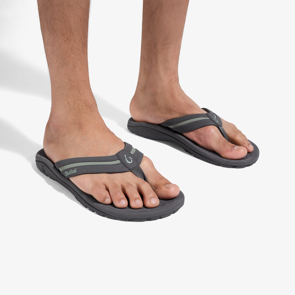 Ohana Palua Men's Beach Sandals - Tradewind Grey / Seagreen