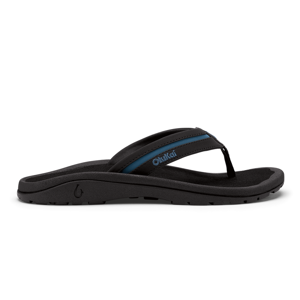 Ohana Palua Men's Beach Sandals - Black / Slate Blue