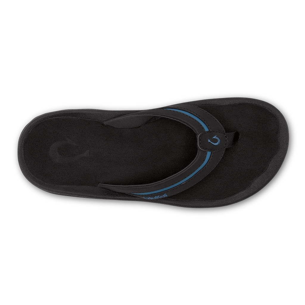 Ohana Palua Men's Beach Sandals - Black / Slate Blue