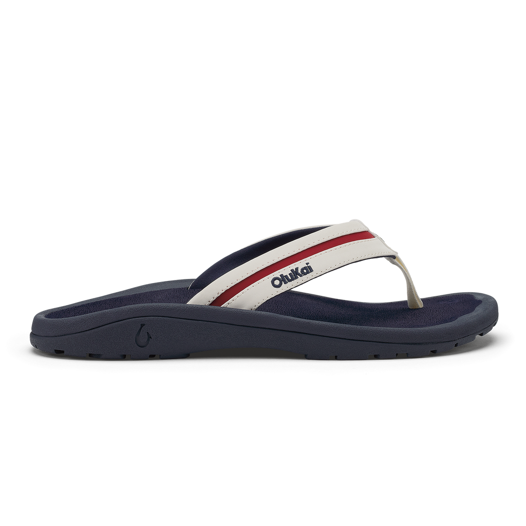 Ohana Palua Men's Beach Sandals - Bright White / Americana
