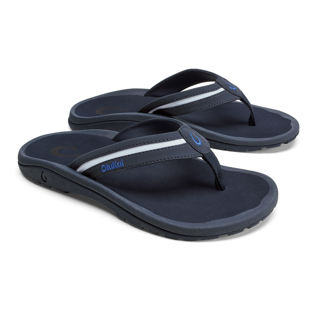 Ohana Palua Men's Beach Sandals - Mood Indigo / Pale Ocean