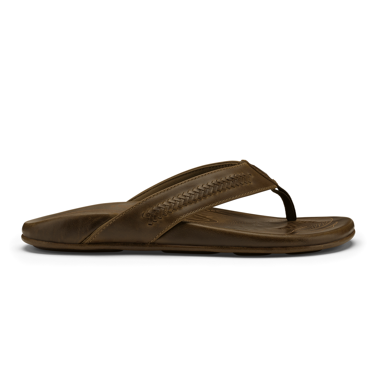 Mea Ola Mano Men's Leather Sandals - Mustang / Tan